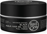 CERA CON BRILLO REDONE NEGRA AQUA HAIR WAX BLACK CON AROMA A ALBARICOQUE