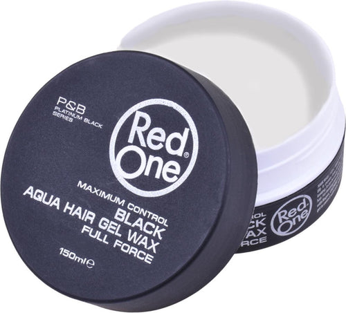 CERA CON BRILLO REDONE NEGRA AQUA HAIR WAX BLACK CON AROMA A ALBARICOQUE