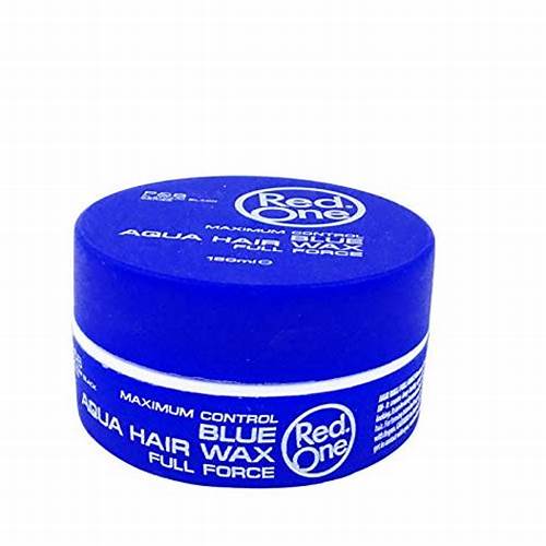 CERA CON BRILLO REDONE AZUL AQUA HAIR WAX BLUE CON AROMA A CHICLE
