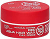 CERA CON BRILLO REDONE ROJO AQUA HAIR WAX RED CON  AROMA A FRESA