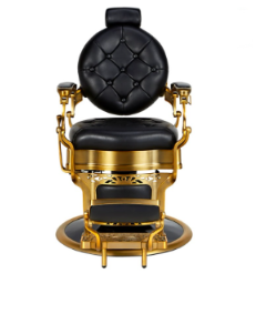 SILLA BARBERO VINTAGE DORADA